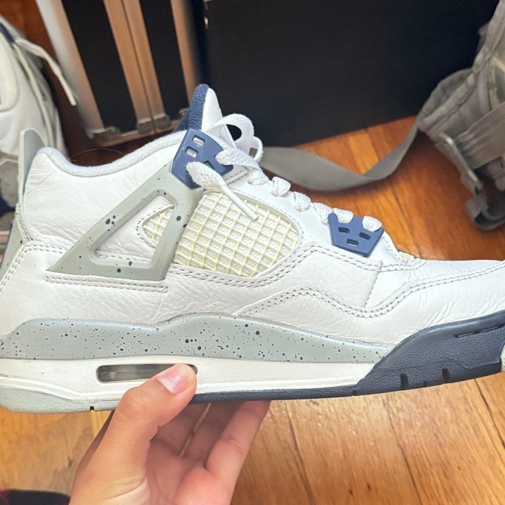 Jordan Kids White and Gray Sneakers